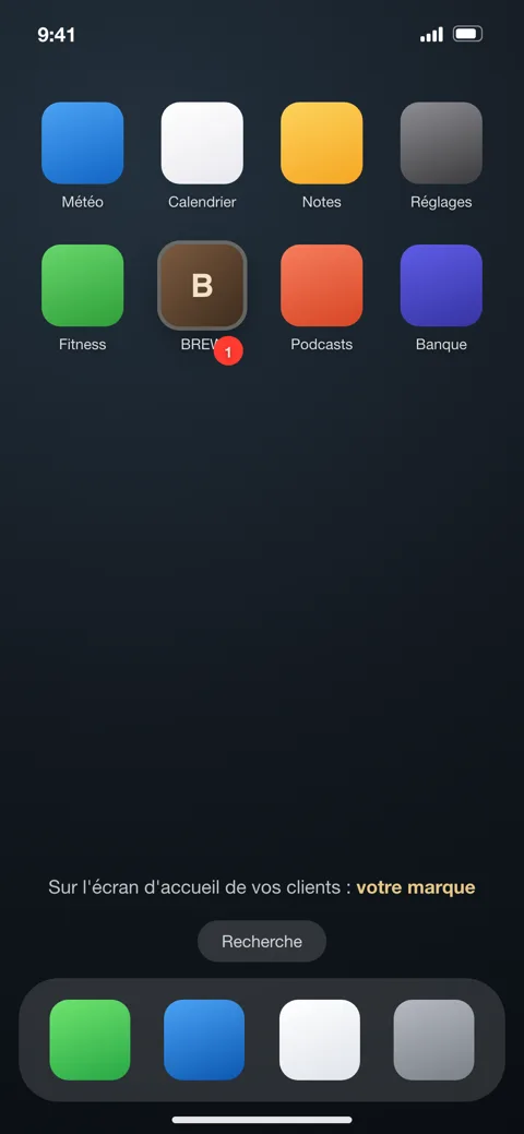 BREW — application à la marque de l’enseigne